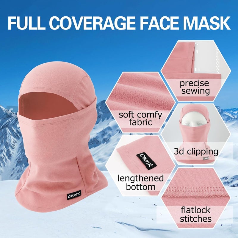 Oliumt Balaclava Ski Mask, Warm, Breathable & Lightweight, Full Coverage Fleece Winter Face Mask for Men & Women - Image 3